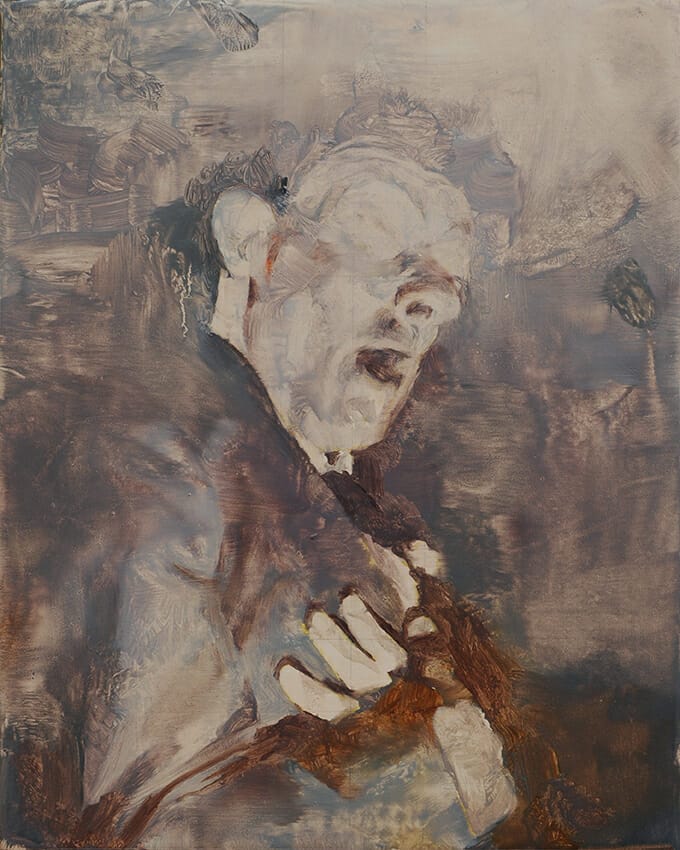 Francois Jacob Extatique 2 30 x 24 cm - oil on canvas - 2020