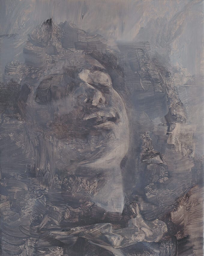 Francois Jacob Extatique 4 30 x 24 cm - oil on canvas - 2020